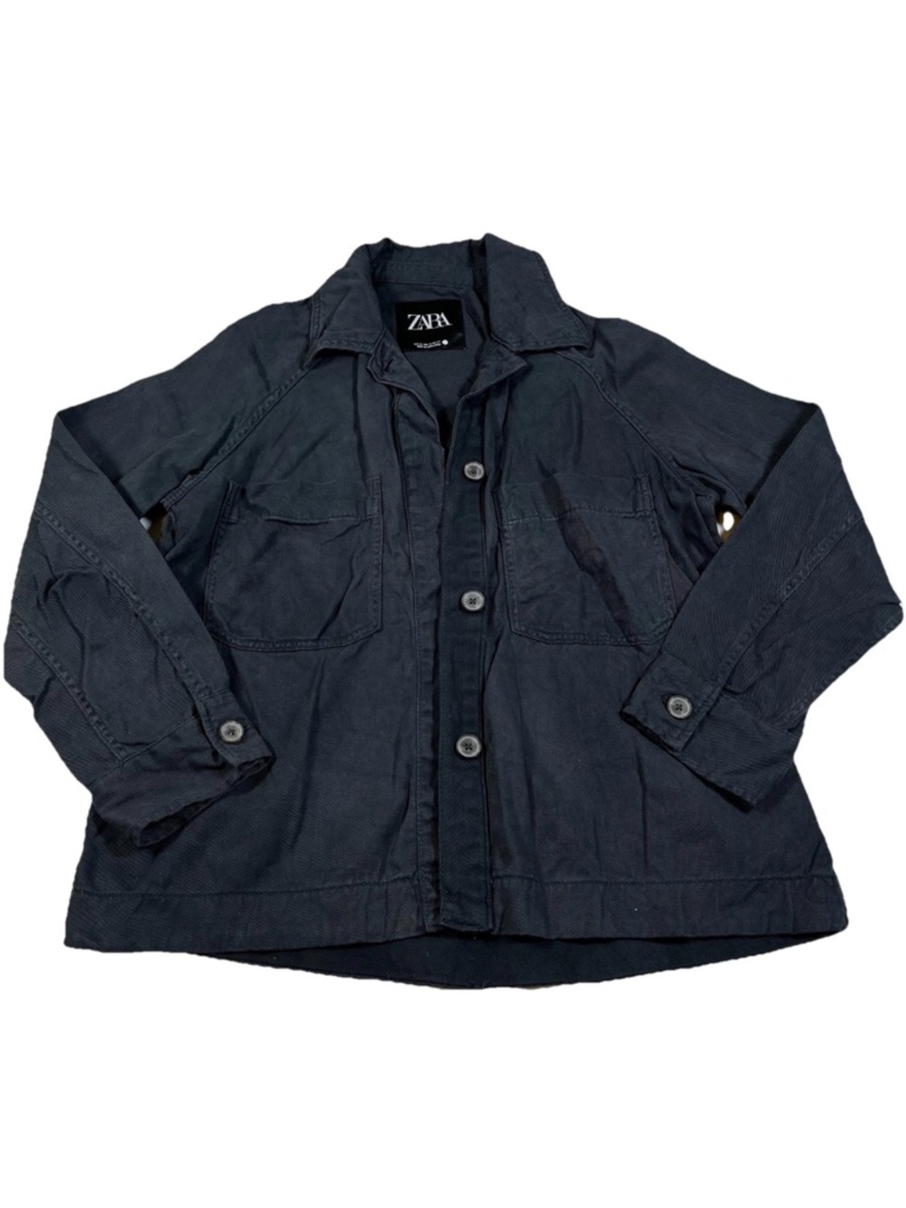 ZARA Women’s XS Oversized Utility Chore Jacket Overshirt Shacket